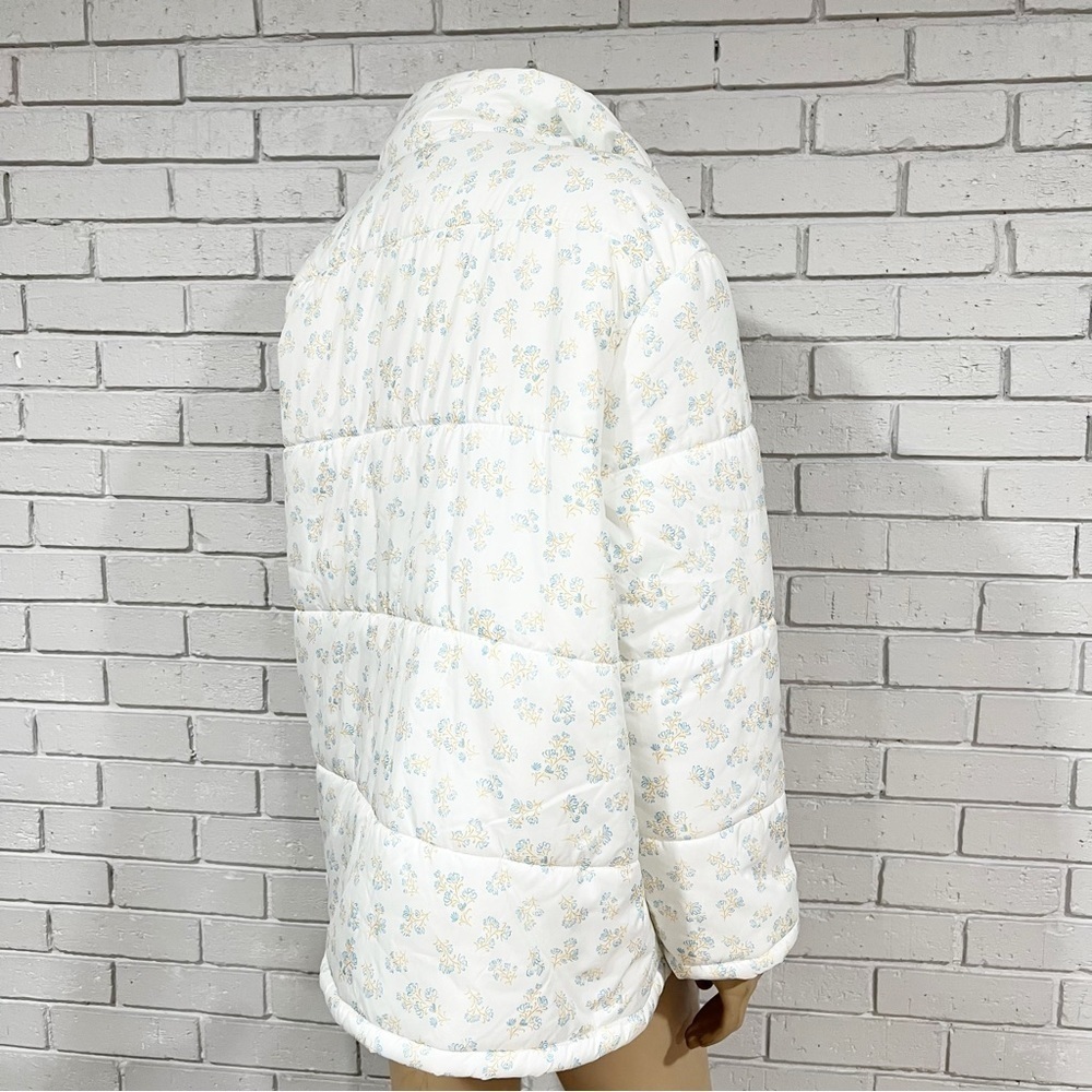 Neon Rose Women’s Vintage Ditsy Floral Puffer Jacket - Picture 6 of 10